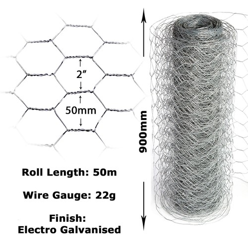 Chicken wire rabbit mesh 50m - mesh,